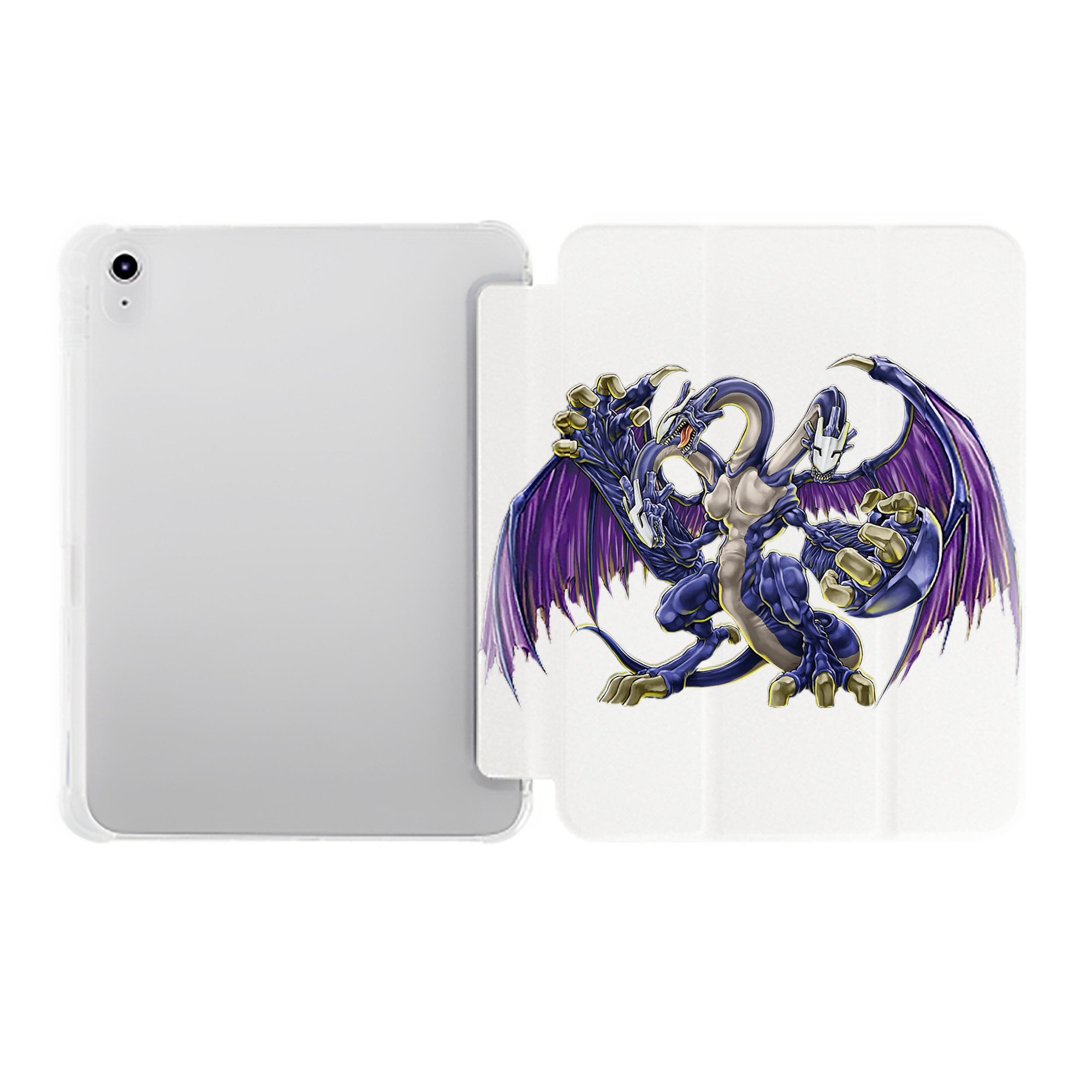 （画像用） 遊☆戯☆王 Yu-Gi-Oh! IPad ケース ペン収納付き 三つ折りスタンド PUレザー×シリコン 対応機種9.5/10.5/10.9インチ